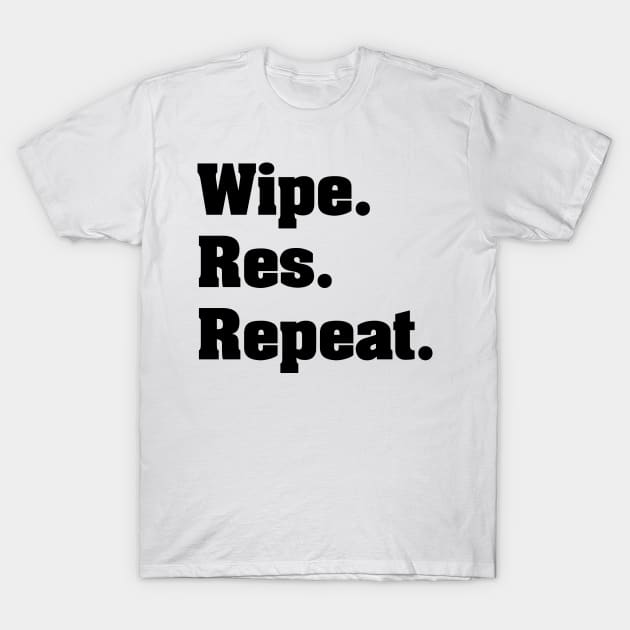 Wipe. Res. Repeat. MMO Classic T-Shirt by mc876